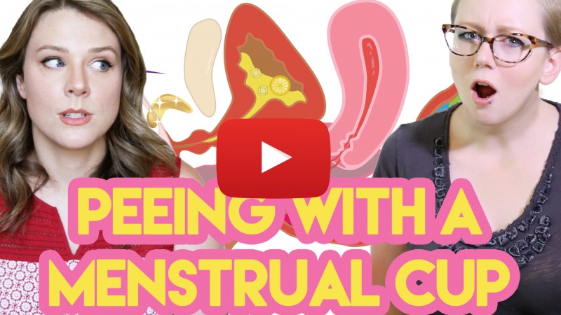 Peeing With a Cup Video