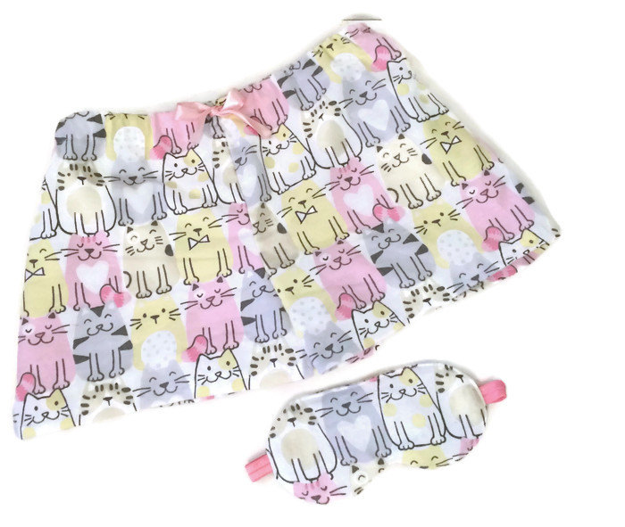 cat lady eye mask set