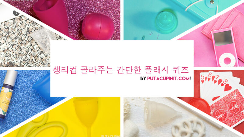 생리컵 골라주는 간단한 플래시 퀴즈